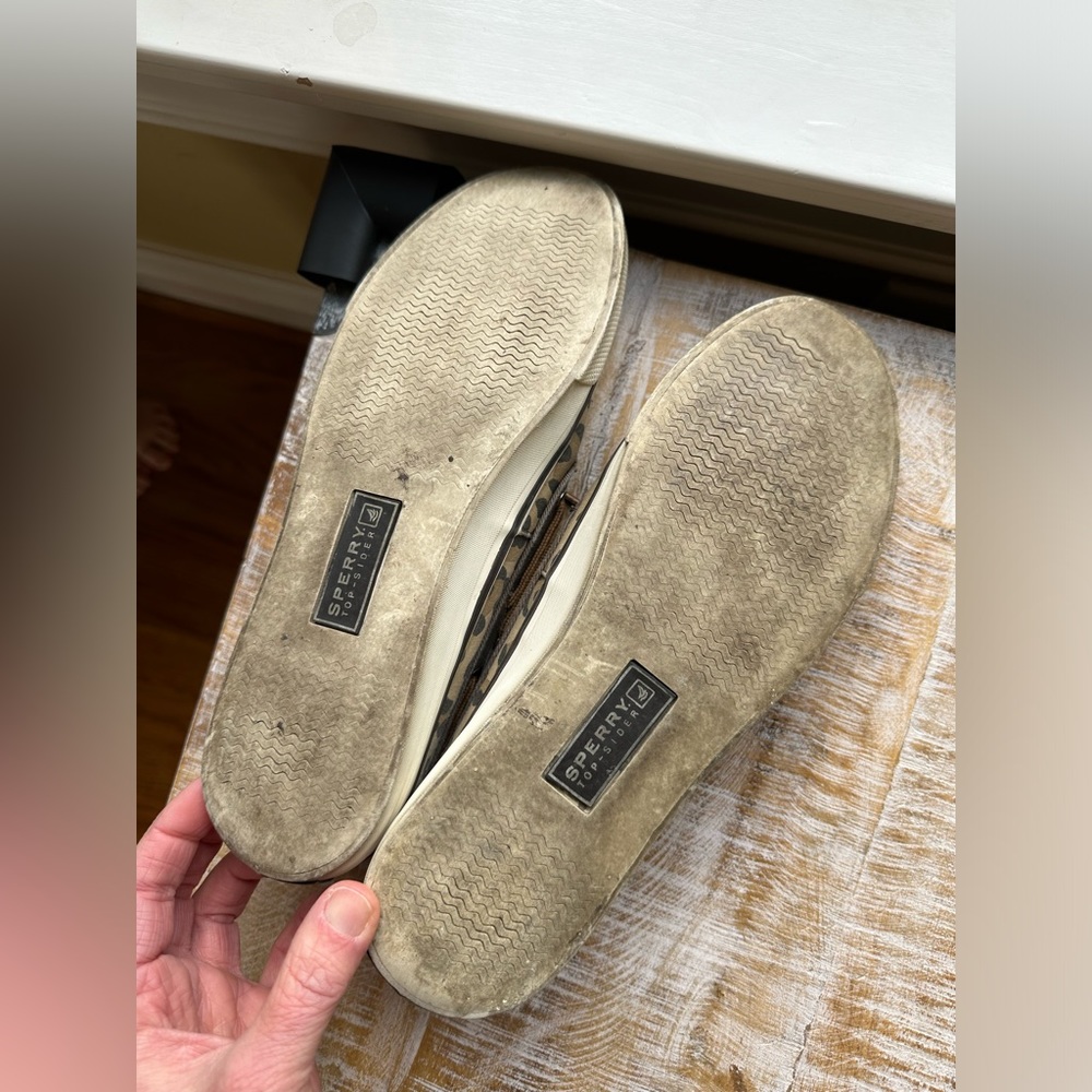 Sperry Top Sider- Leopard Print- Size 8 - image 3